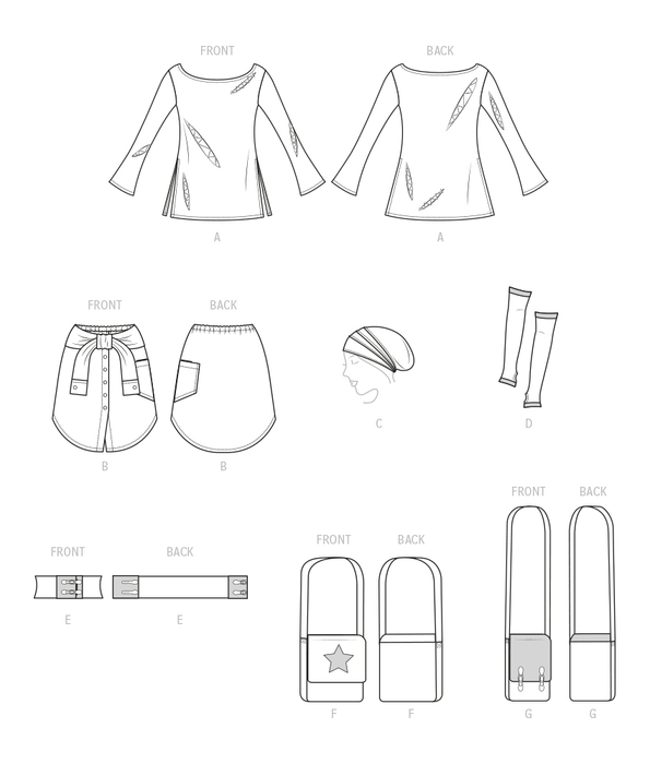 McCalls 8298 Misses' Accessories sewing pattern from Jaycotts Sewing Supplies