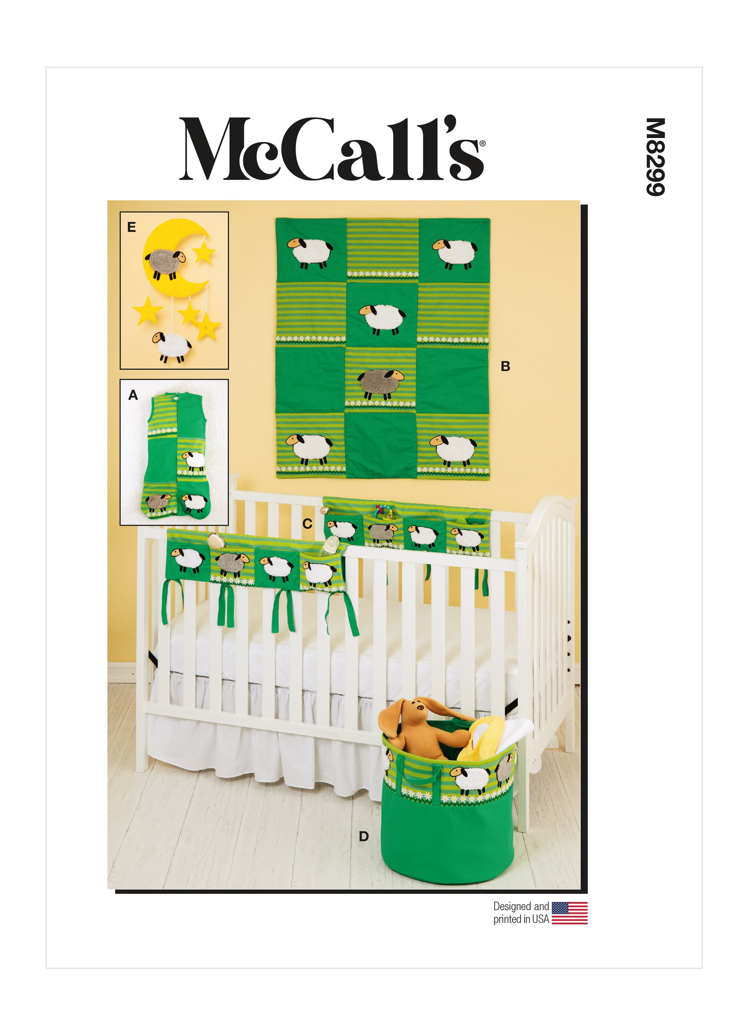 McCalls 8299 Nursery Items sewing pattern from Jaycotts Sewing Supplies