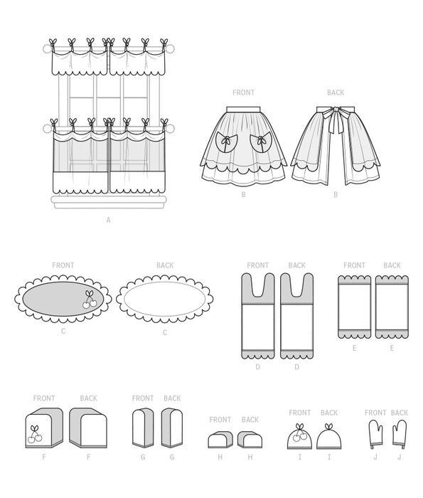 McCalls 8302 Kitchen Décor and Apron sewing pattern from Jaycotts Sewing Supplies