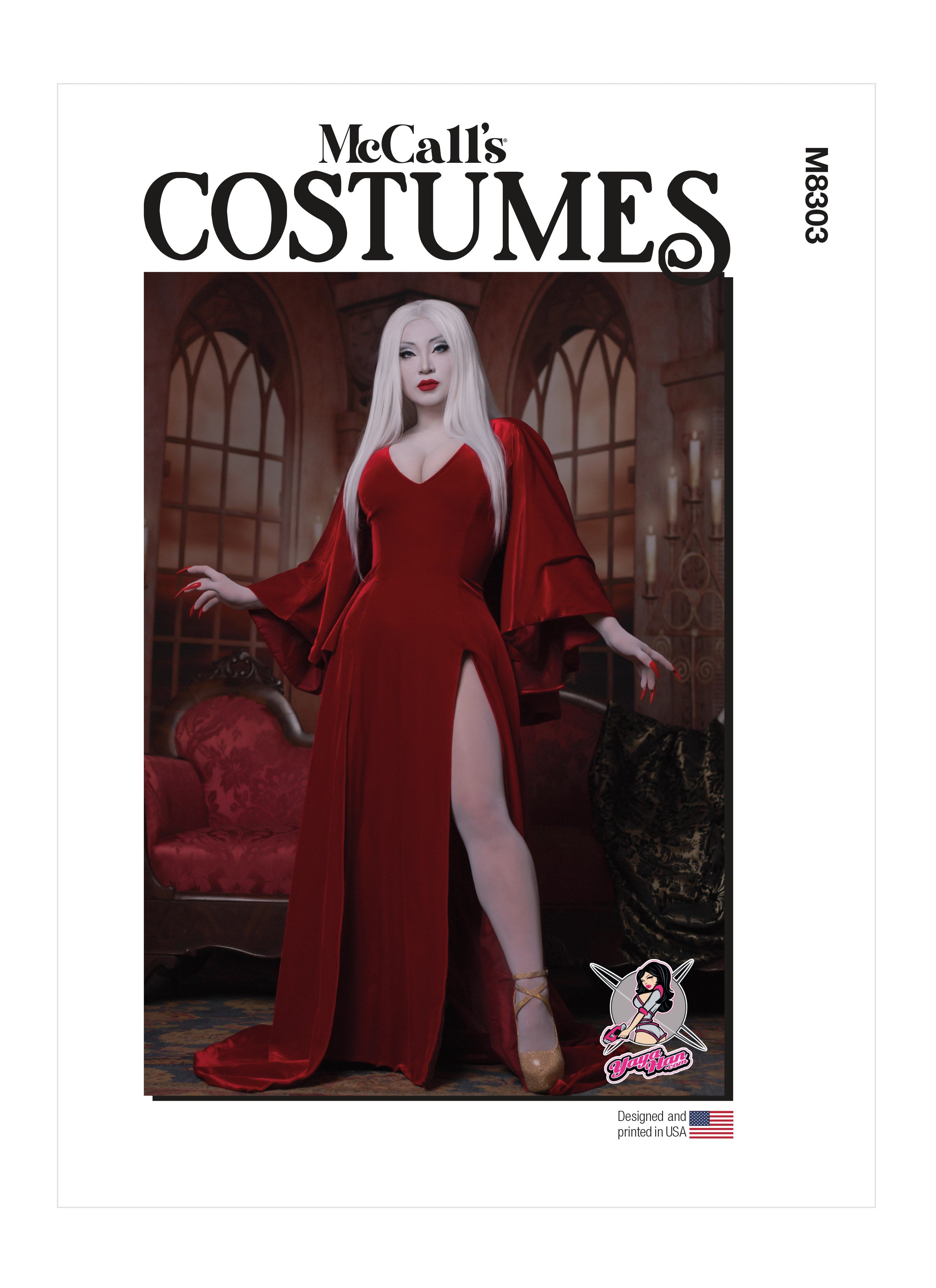 McCalls 8303 Dress and Sleeved Cape pattern by Yaya Han from Jaycotts Sewing Supplies