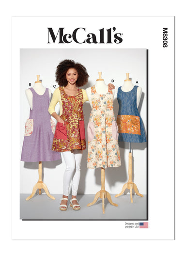 McCall's sewing pattern 8308 Aprons from Jaycotts Sewing Supplies