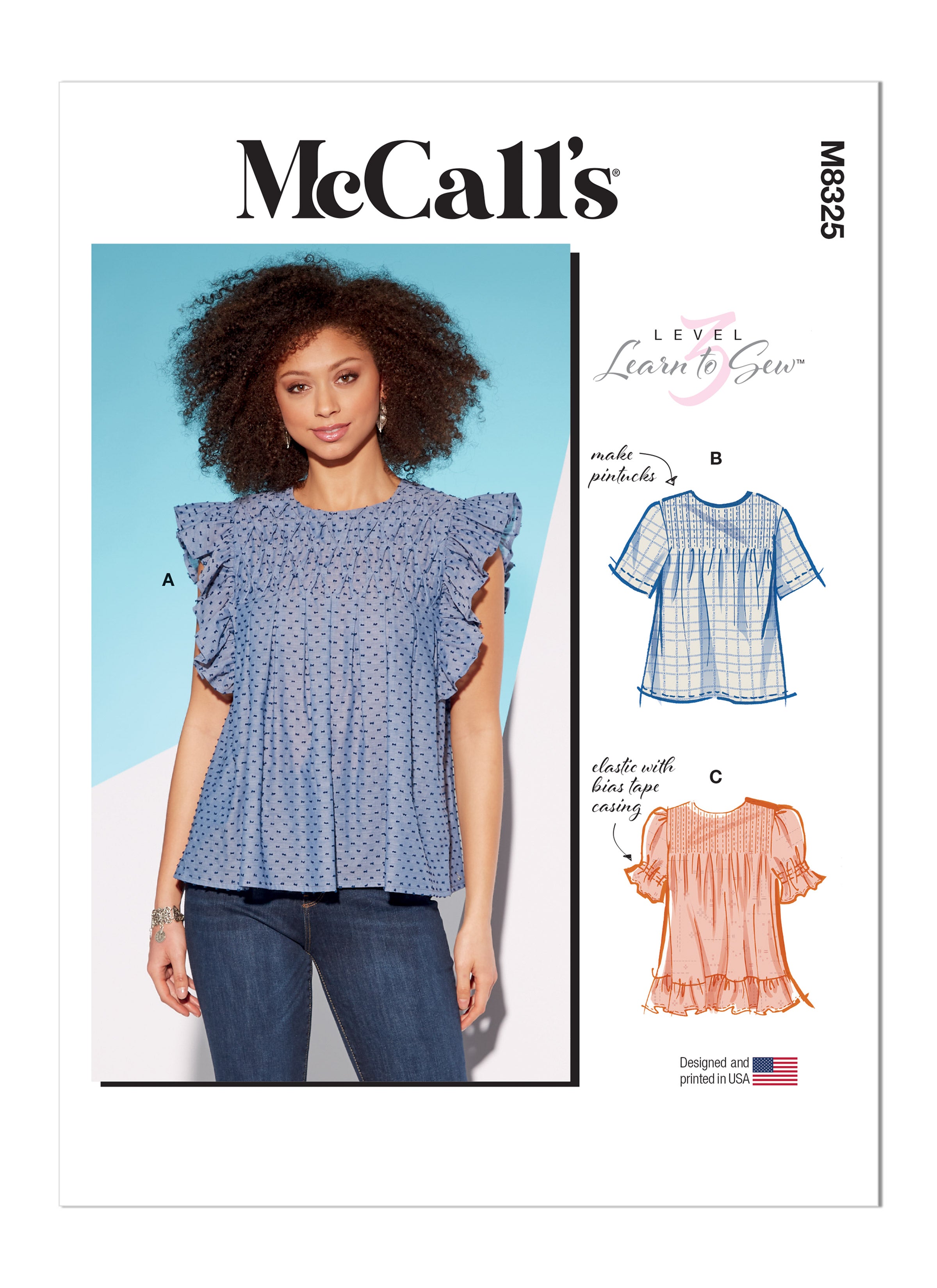 McCall's sewing pattern 8325 Tops from Jaycotts Sewing Supplies