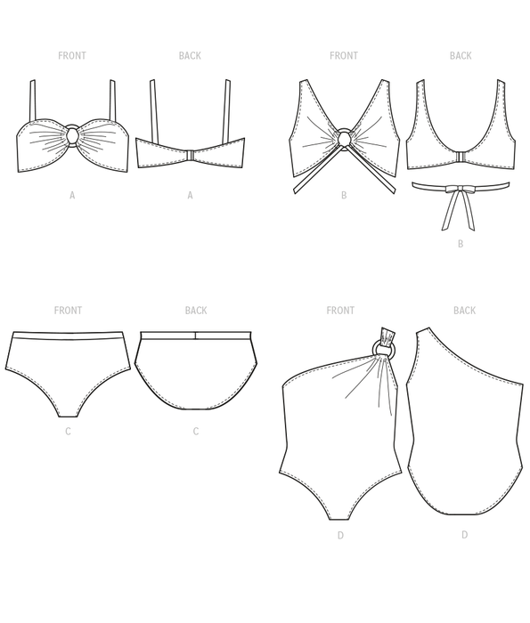 McCall's sewing pattern 8330 Women's Swimsuits from Jaycotts Sewing Supplies