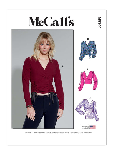 McCall's Sewing Pattern M8344 Misses' Knit Top from Jaycotts Sewing Supplies