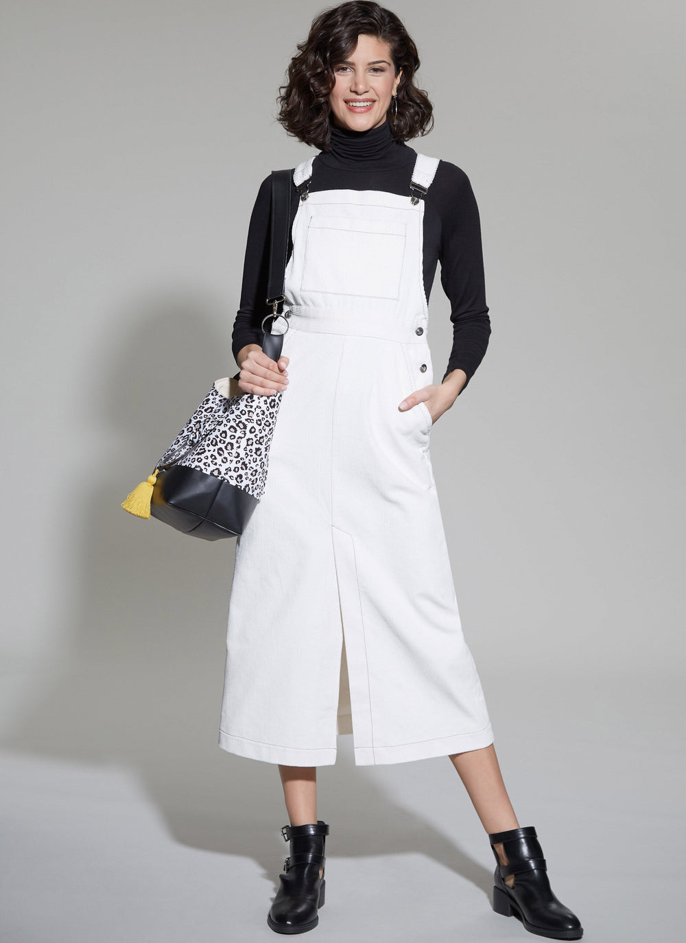 Long skirt 2025 with overalls