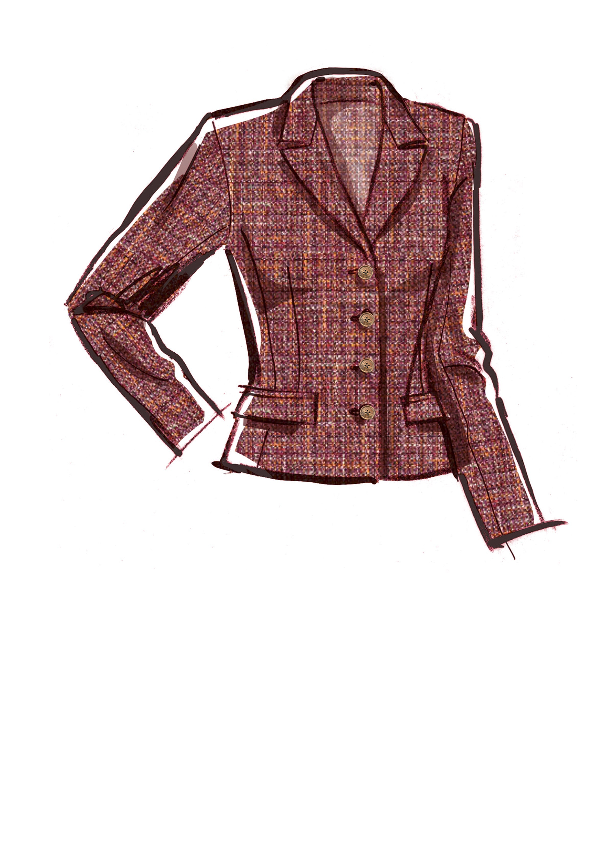 McCall's Sewing Pattern M8350 Blazer and Waistcoat by Melissa Watson from Jaycotts Sewing Supplies