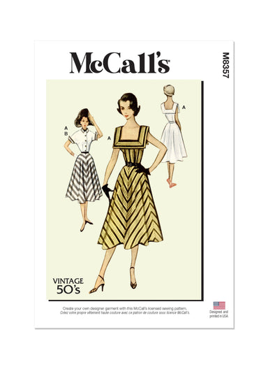 McCall's Sewing Pattern 8357 Misses' Vintage Dress and Jacket from Jaycotts Sewing Supplies
