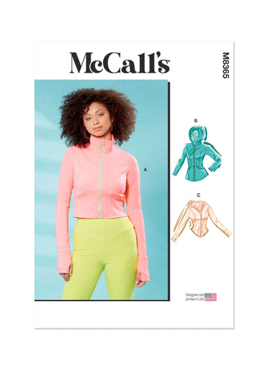 McCall's Sewing Pattern 8365 Misses' Knit Corset Style Jacket from Jaycotts Sewing Supplies