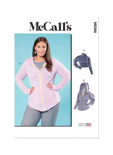 McCall's Sewing Pattern 8366 Women's Knit Corset Style Jacket from Jaycotts Sewing Supplies