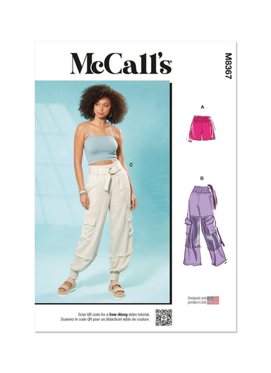 McCall's Sewing Pattern 8367 Misses' Pants and Shorts from Jaycotts Sewing Supplies