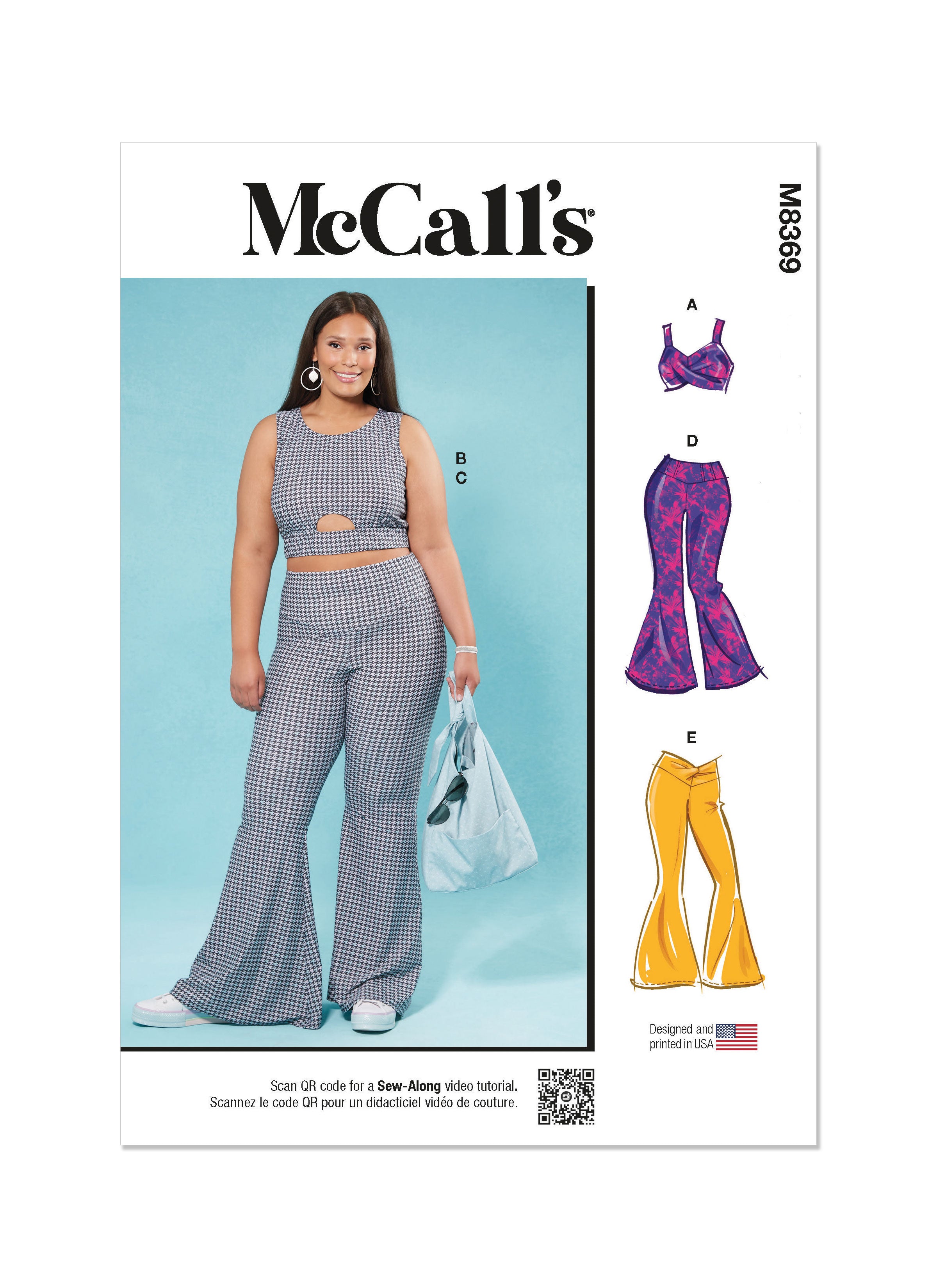 McCall's Sewing Pattern 8369 Women's Knit Tops and Pants from Jaycotts Sewing Supplies