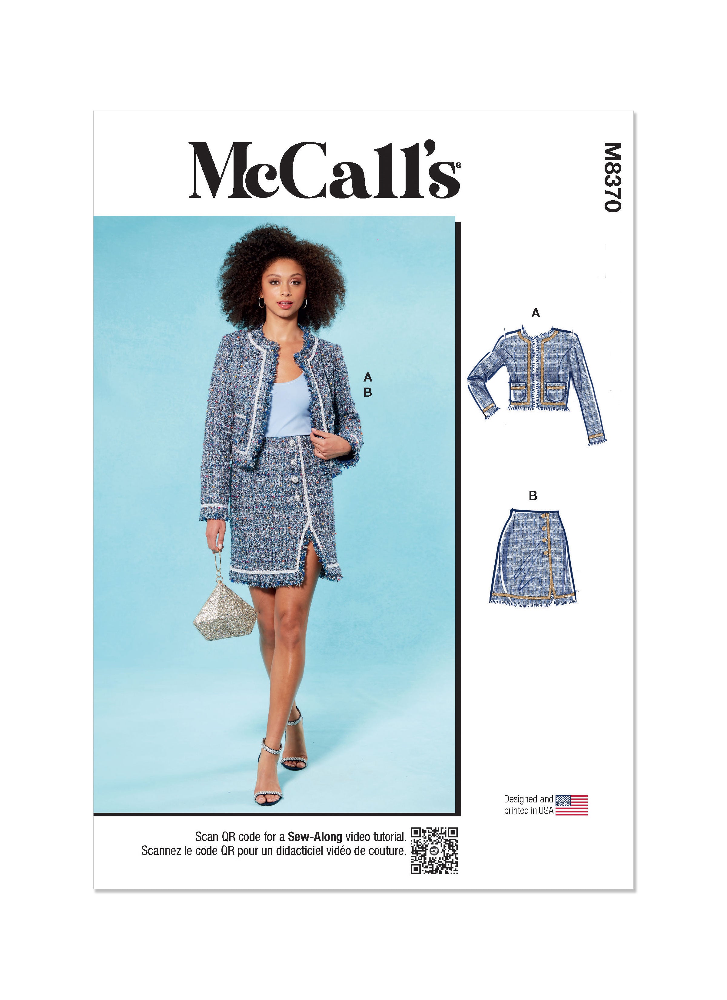 McCall's Sewing Pattern 8370 Misses' Jacket and Skirt from Jaycotts Sewing Supplies