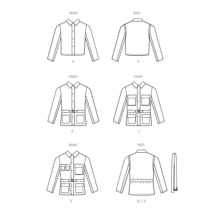 McCall's Sewing Pattern 8371 Men's Jacket in Two Lengths from Jaycotts Sewing Supplies