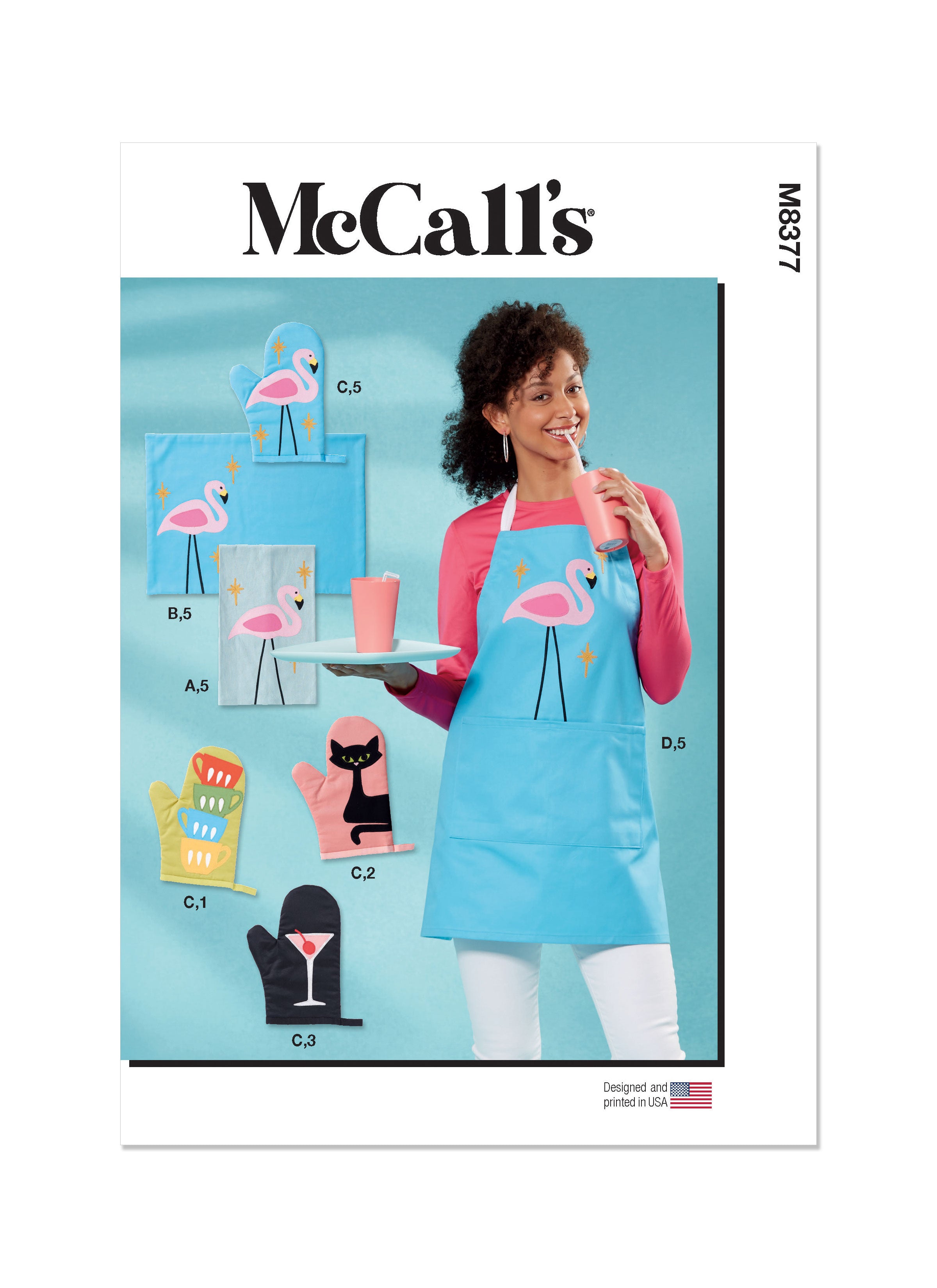 McCall's Sewing Pattern 8377 Apron and Kitchen Accessories from Jaycotts Sewing Supplies