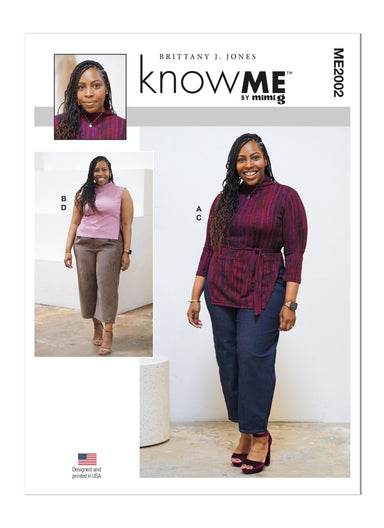 Know Me sewing pattern 2002 Knit Tops and Jeans by Brittany J. Jones from Jaycotts Sewing Supplies