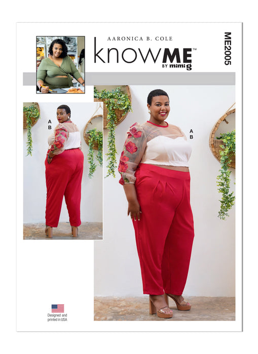 Know Me sewing pattern 2005 Women's Top and Pants by Aaronica B. Cole from Jaycotts Sewing Supplies