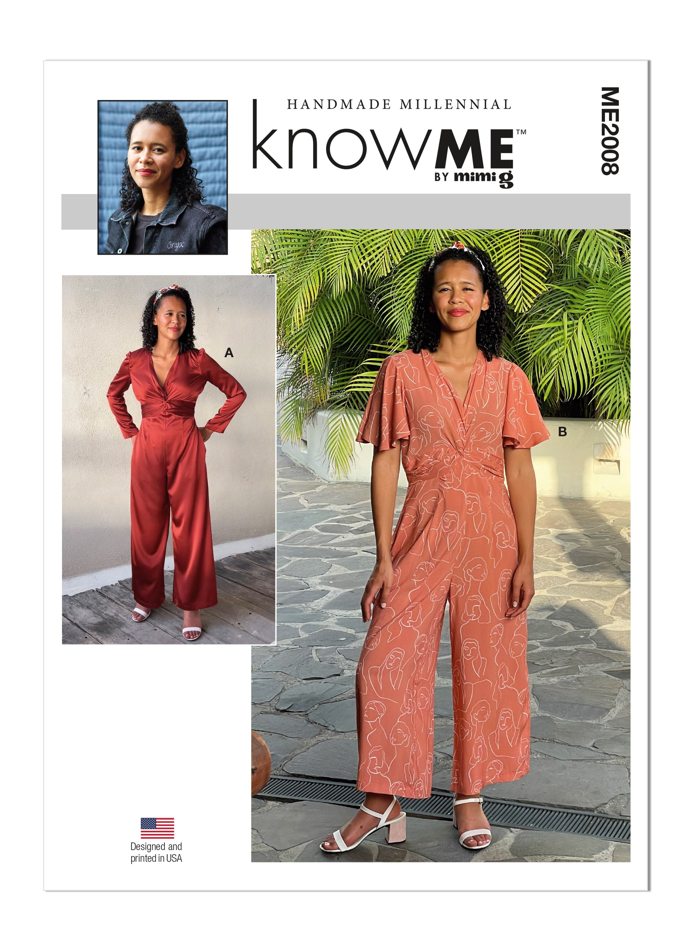 Know Me sewing pattern 2008 Misses' and Women's Jumpsuit by Handmade Millennial from Jaycotts Sewing Supplies