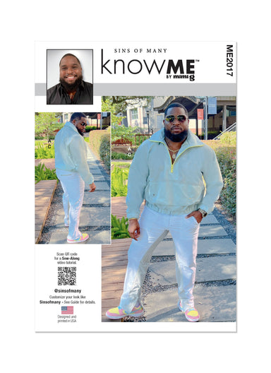 Know Me pattern 2017 Men's Pullover Jacket and Pants by Sins of Many from Jaycotts Sewing Supplies