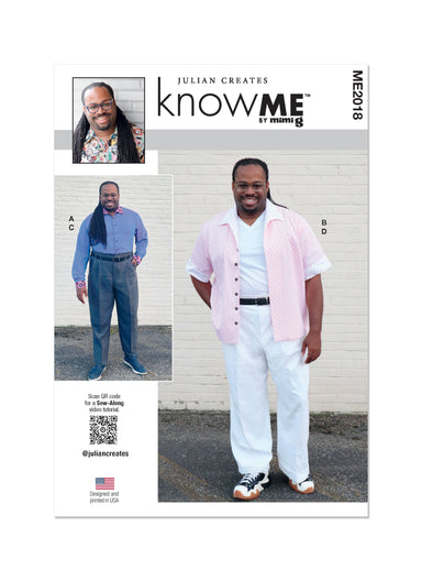 Know Me pattern 2018 Men's Shirt and Pants by Julian Creates from Jaycotts Sewing Supplies
