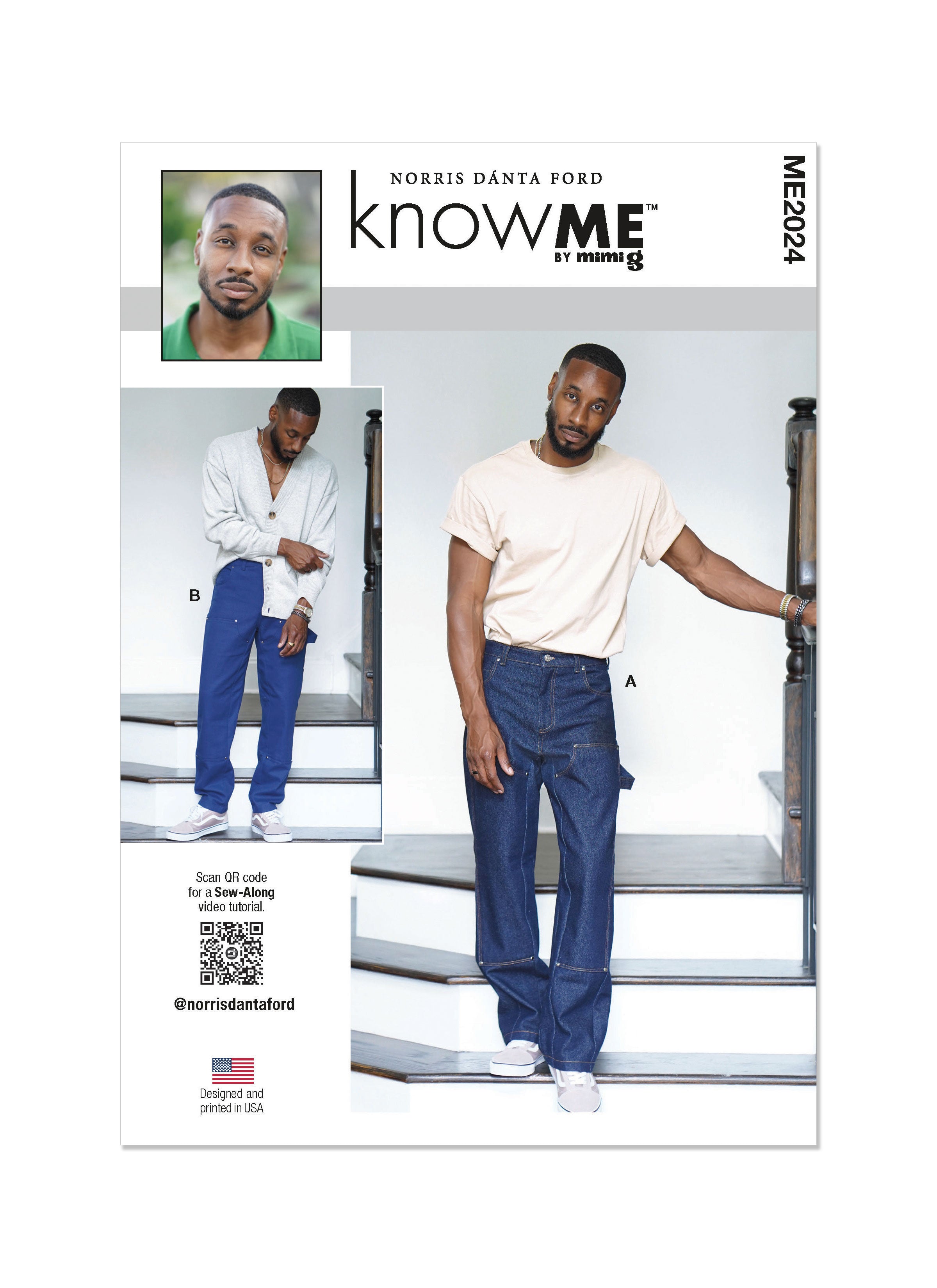 Know Me pattern 2024 Men's Jeans by Norris Dánta Ford from Jaycotts Sewing Supplies