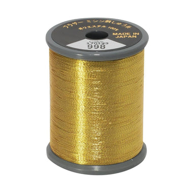 Brother Metallic Embroidery Thread Deep Gold  998 from Jaycotts Sewing Supplies