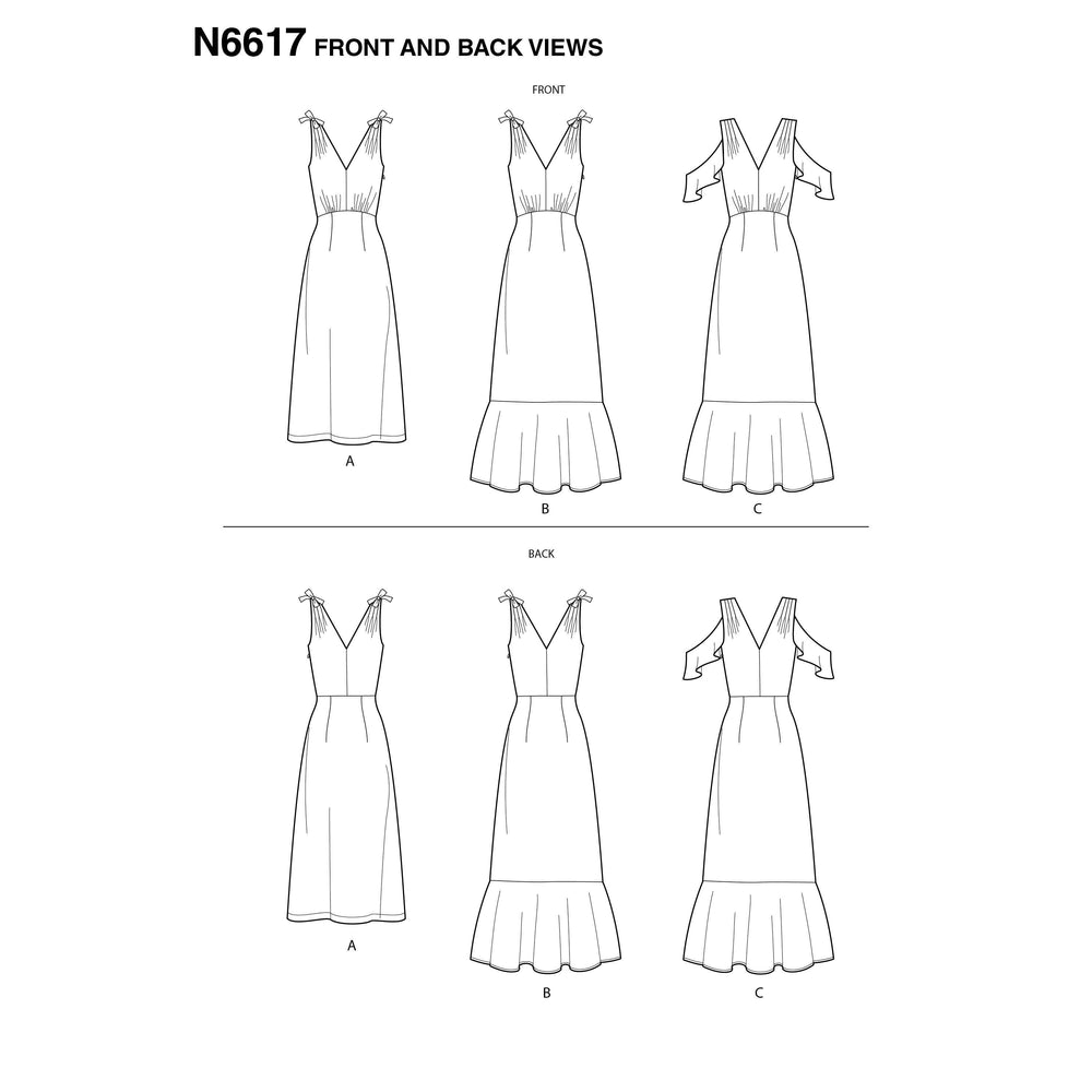 New Look Sewing Pattern 6617 Misses' Dresses from Jaycotts Sewing Supplies