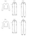 New Look Pattern 6644 Cargo Pants and Knit Top from Jaycotts Sewing Supplies