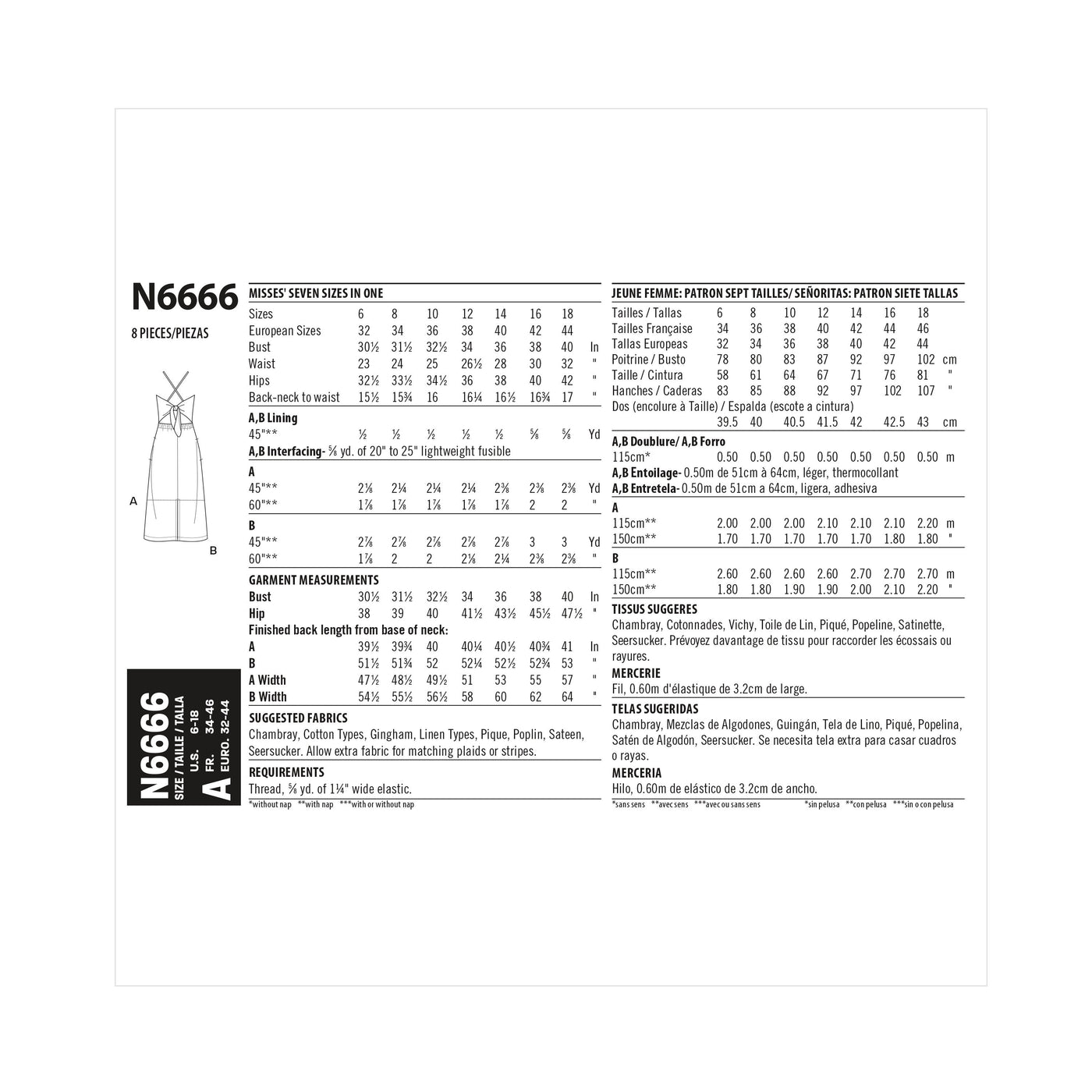New Look Sewing Pattern 6666 Misses' Dress — jaycotts.co.uk - Sewing ...