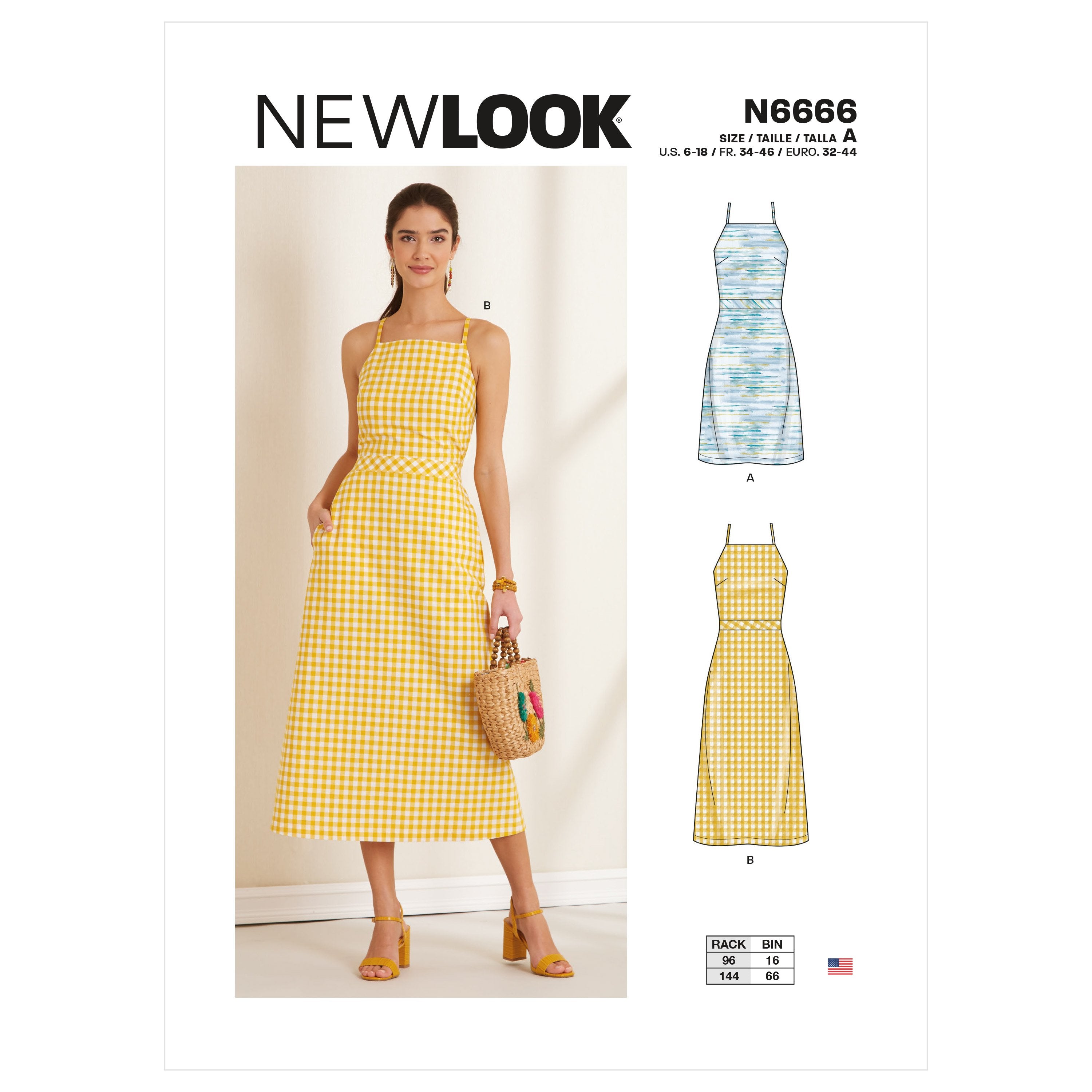 New Look Sewing Pattern 6666 Misses' Dress from Jaycotts Sewing Supplies
