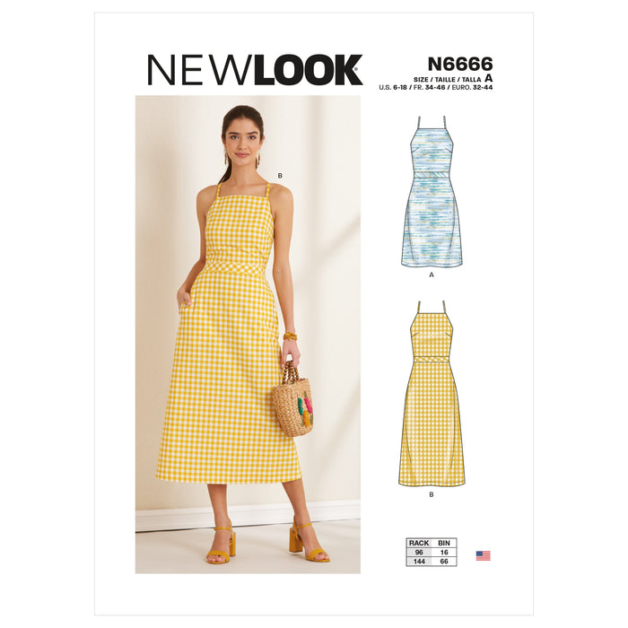 New Look Sewing Pattern 6666 Misses' Dress jaycotts.co.uk - Sewing Supplies New Look Sewing Pattern 6666 Misses' Dress jaycotts.co.uk - Sewing Supplies