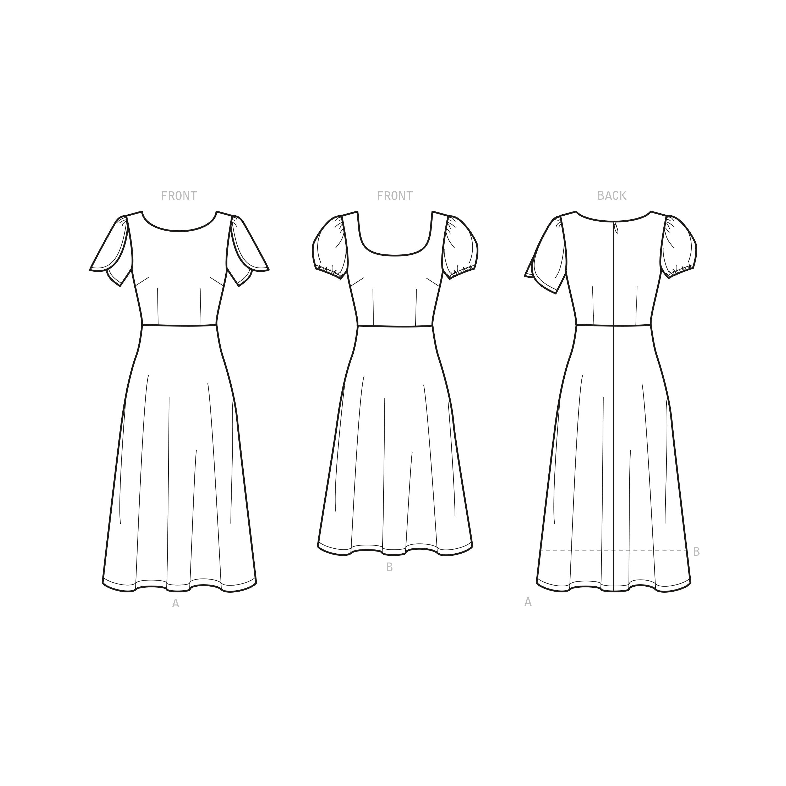 New Look Sewing Pattern 6693 Dresses from Jaycotts Sewing Supplies