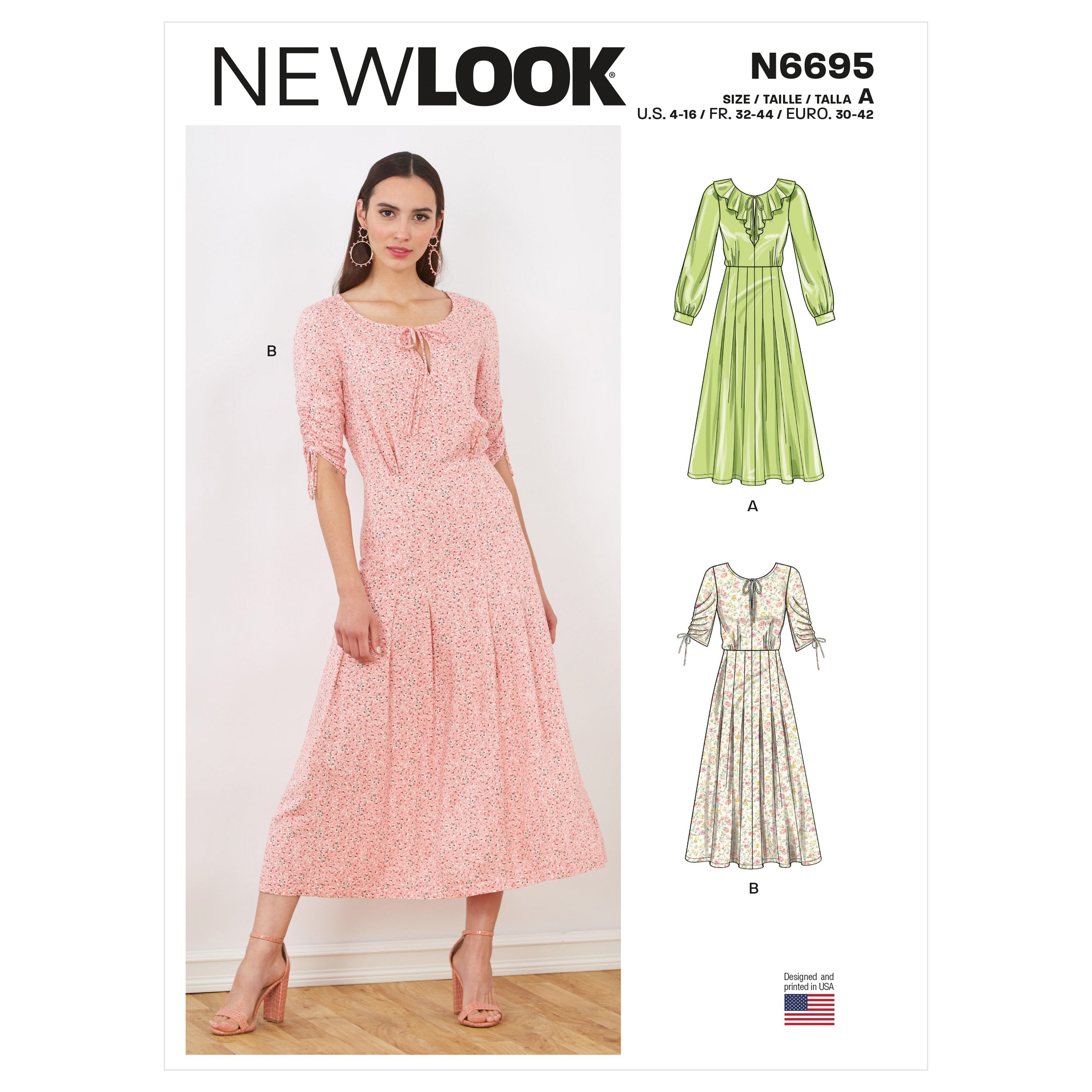 New Look Sewing Pattern 6695 Dresses from Jaycotts Sewing Supplies