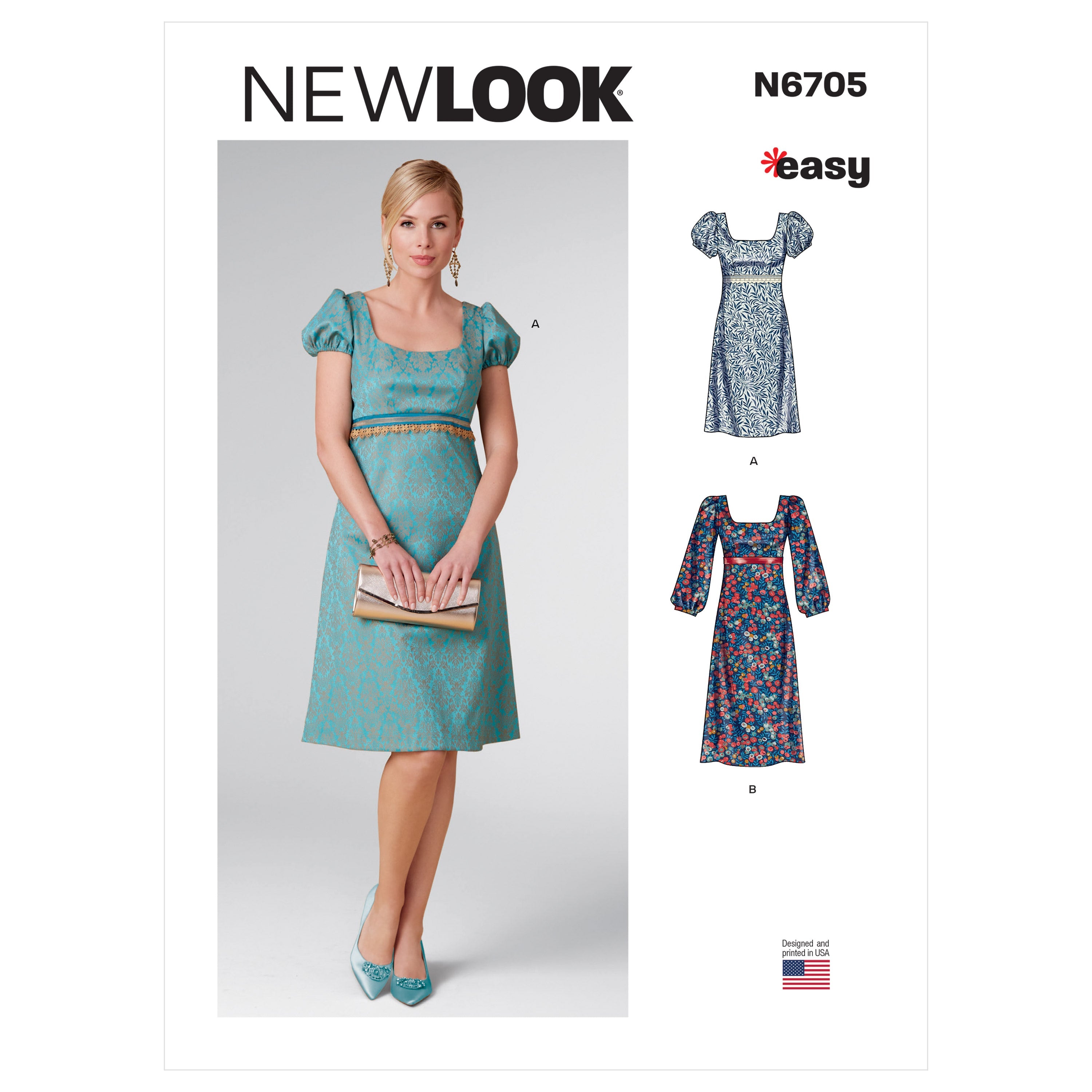 New Look Sewing Pattern 6705 Misses' Dress from Jaycotts Sewing Supplies