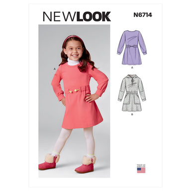 New Look Sewing Pattern 6714 Children's Dresses from Jaycotts Sewing Supplies
