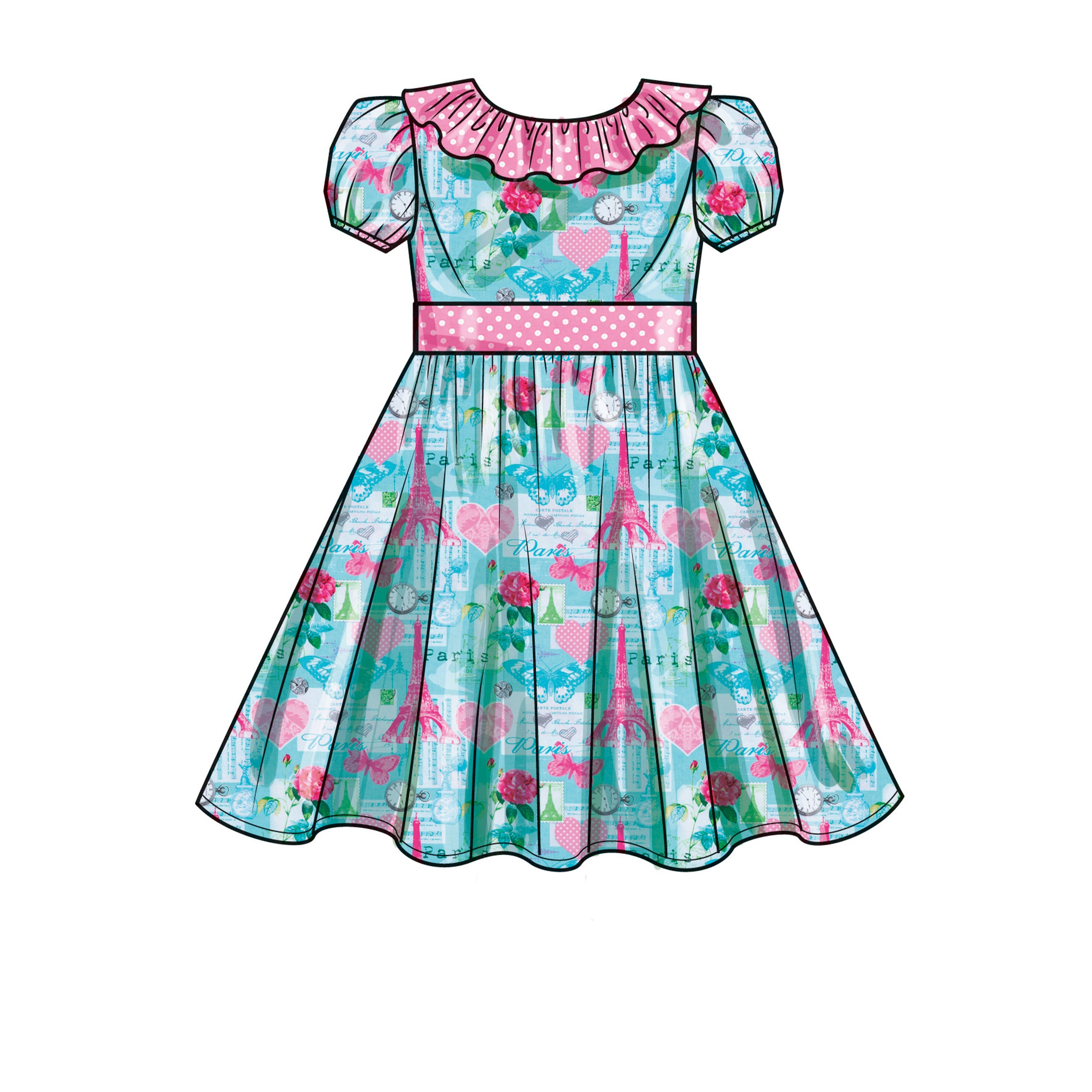 New Look pattern 6726 Dresses for Girls and Toddlers | Easy from Jaycotts Sewing Supplies