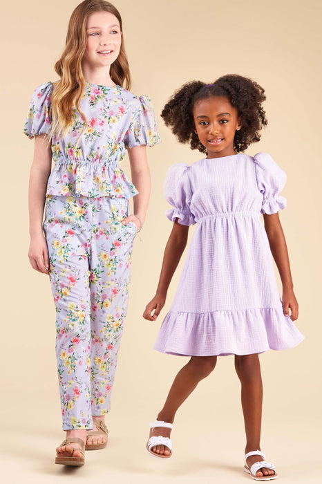 NL6739 New Look Sewing Pattern Children s and Girls Dress Top and Pants jaycotts Sewing Supplies