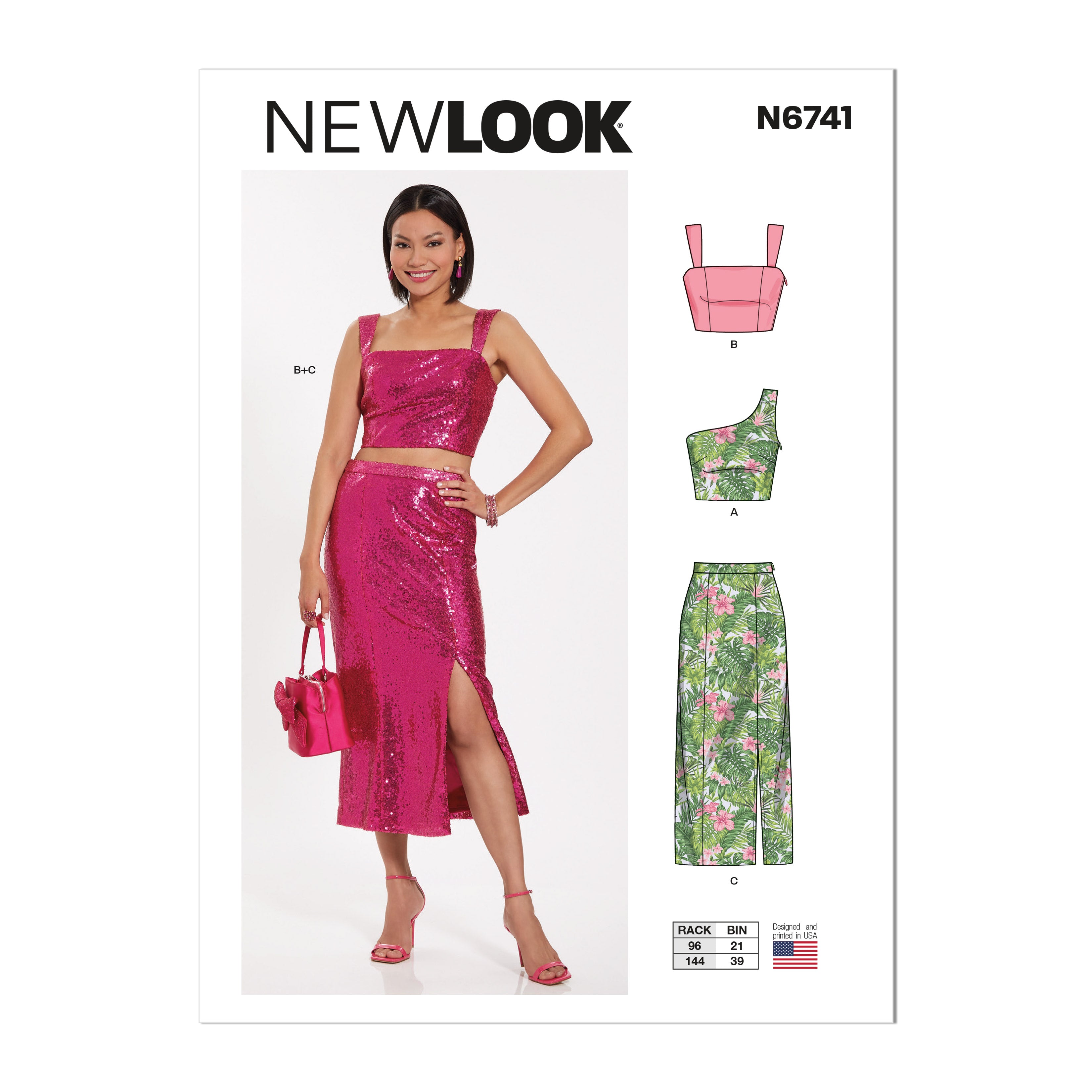 New Look Sewing Pattern 6741 Misses' Two-Piece Dresses from Jaycotts Sewing Supplies