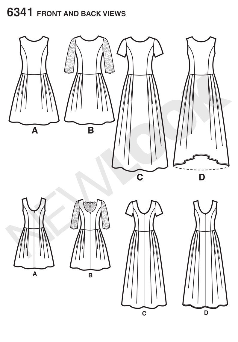 New Look Pattern: NL6341 Misses' Dress in Three Lengths — jaycotts.co ...