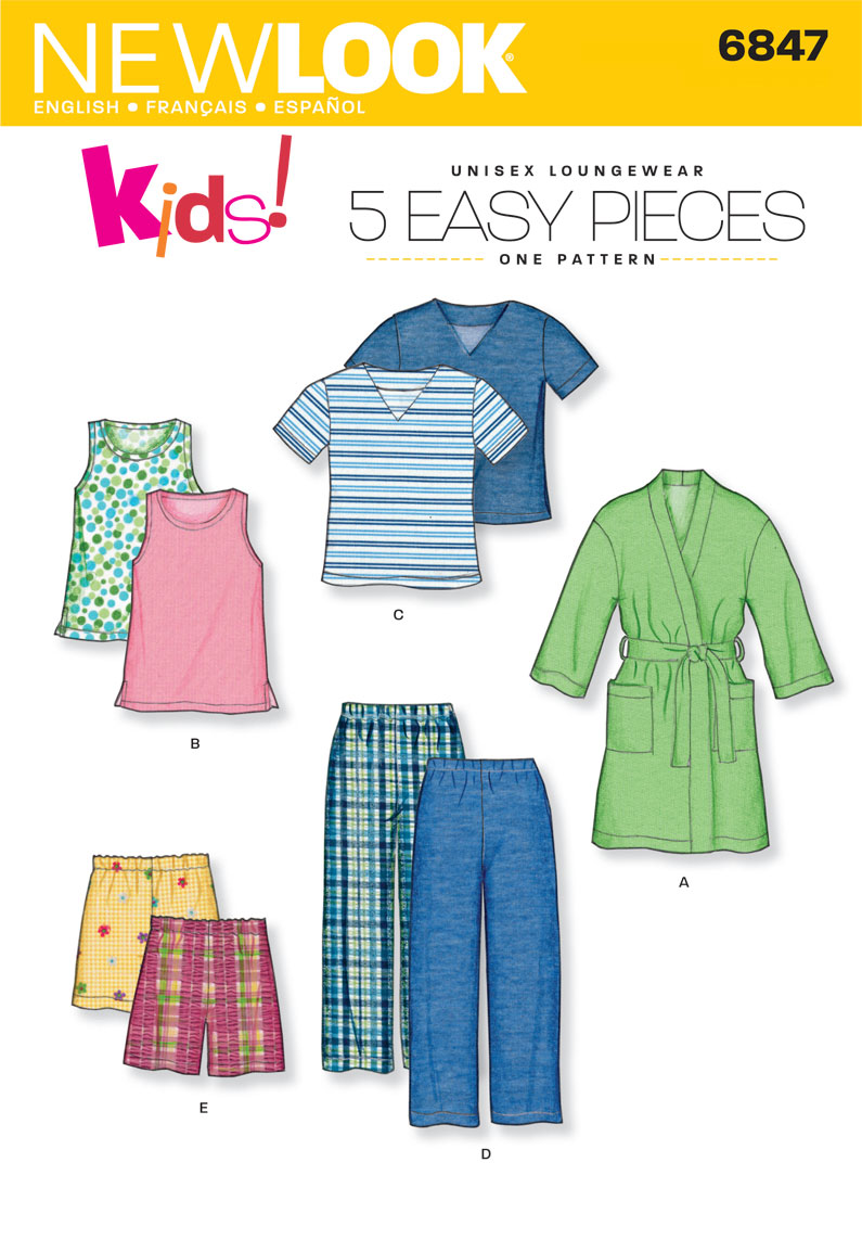 NL6847 Children's Sleepwear | Easy from Jaycotts Sewing Supplies