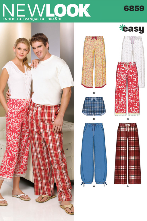 NL6859 Misses', Men's, and teens Pyjama's | Easy from Jaycotts Sewing Supplies