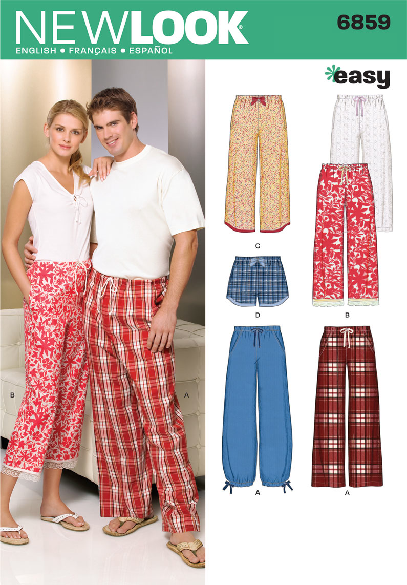 NL6859 Misses', Men's, and teens Pyjama's | Easy from Jaycotts Sewing Supplies
