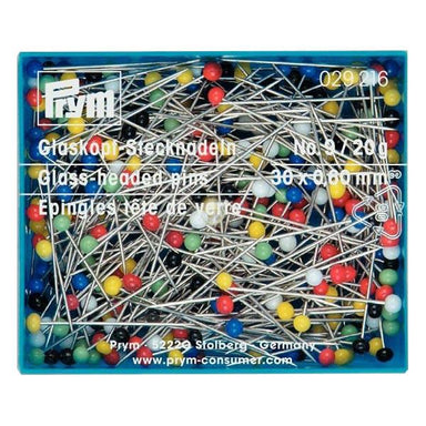 Prym Glass-Headed Pins, 20g packs from Jaycotts Sewing Supplies