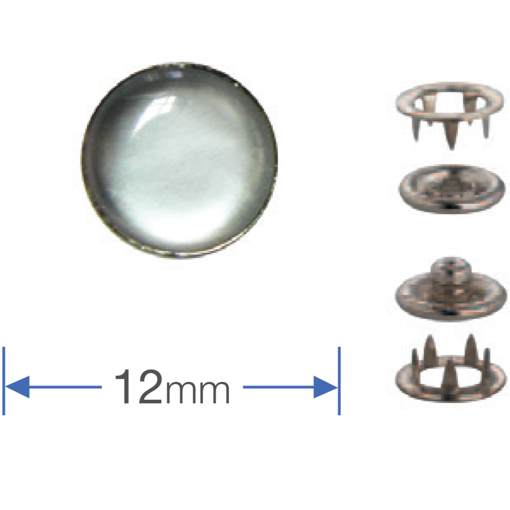 Component detail Prym Jersey Press Fasteners - Pearl 12mm from Jaycotts Sewing Supplies