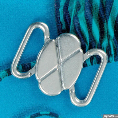 Bikini Clasps - Clover Leaf Shape (Silver Colour) from Jaycotts Sewing Supplies
