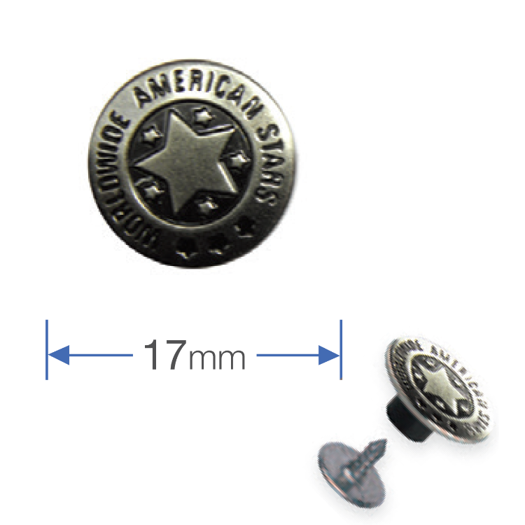 ▷ Prong Snap Button Brass For Coat 250 pcs Deluxe Series Double Cap | E- buttons.com