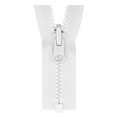 YKK Reversible Open End Zip WHITE from Jaycotts Sewing Supplies
