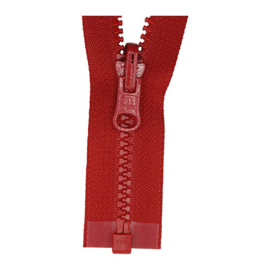 YKK Reversible Open End Zip RED from Jaycotts Sewing Supplies