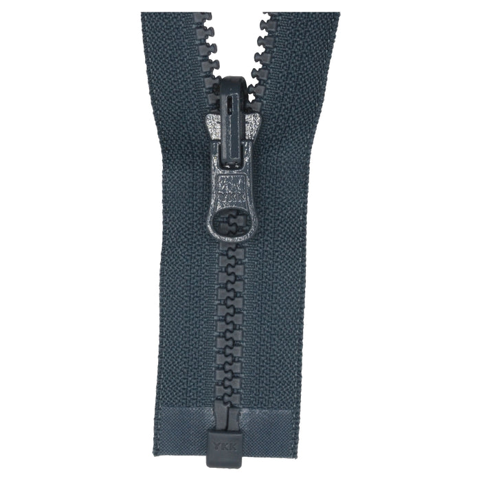 YKK Reversible Open End Zip - DARK GREY from Jaycotts Sewing Supplies