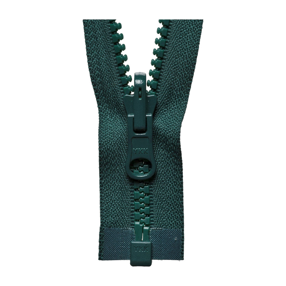 Heavy Nylon Open-Ended Zip - Forest Green 890