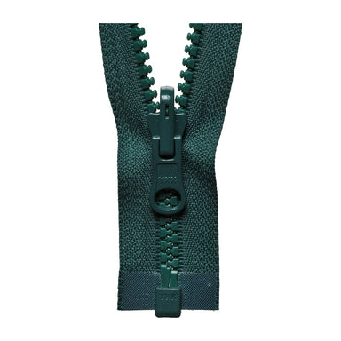 YKK Reversible Open End Zip BOTTLE GREEN from Jaycotts Sewing Supplies